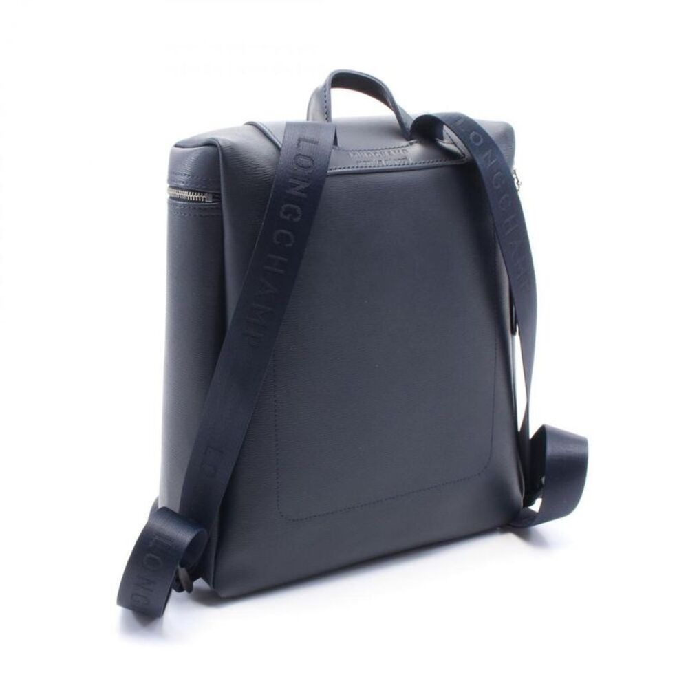 Pre Loved Longchamp Vintage Leather Backpack Women blue | blue Backpacks - Picture 4 of 4